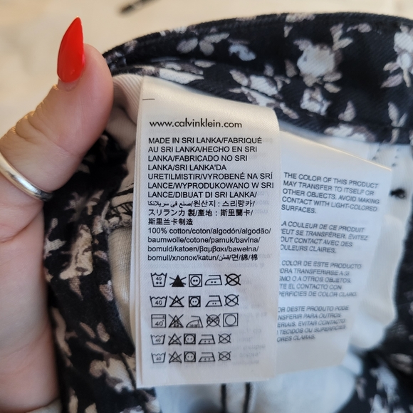 COPY - Calvin klein | floral print denim mini skirt - Picture 5 of 8